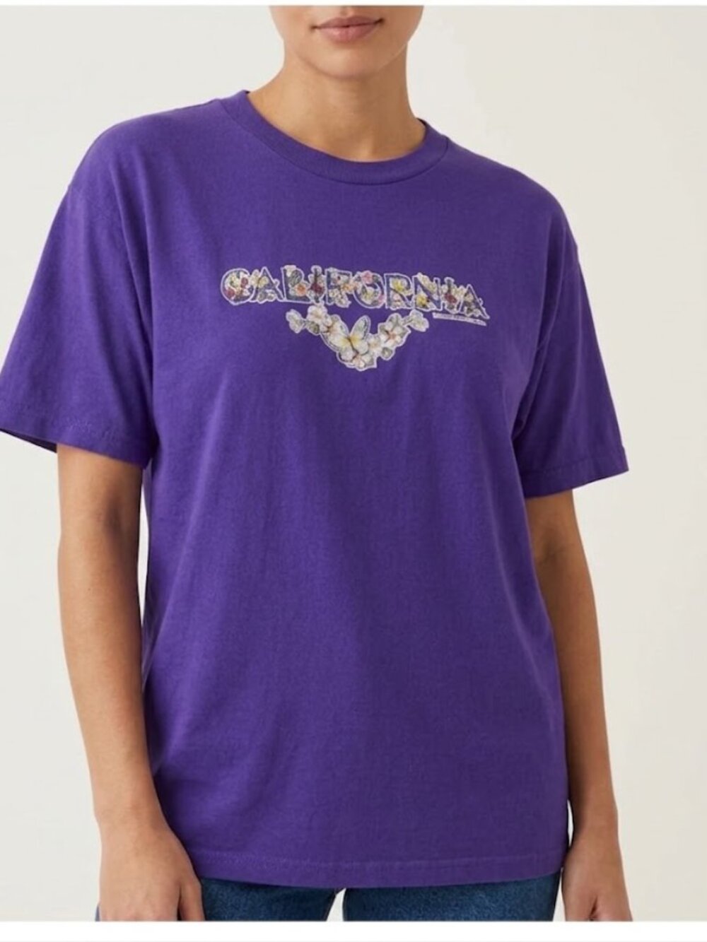 California Purple Graphic Tee size Large